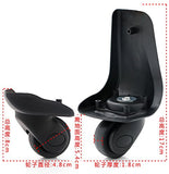 Super Ma 360 Swivel Luggage Mute Wheel Suitcase Replacement Repair Wheels 001 (Back Wheel Pair)