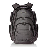 Kenneth Cole Reaction Pack of All Trades 1680d Polyester Double Gusset 17.0” Laptop Backpack, Charcoal