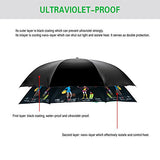 Spar. Saa Double Layer Inverted Umbrella with C-Shaped Handle, Anti-UV Waterproof Windproof Straight Umbrella for Car Rain Outdoor Use