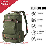 Canvas Backpack for Men, Yousu Man Vintage Travel Duffel Backpacks Large Capacity Rucksack