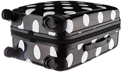 Rockland Luggage 20 Inch Carry On, Black Dot, Medium