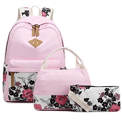 Patterned Canvas Lunch Bag for Girls