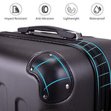 Sandinrayli 3 Pcs Luggage Set, Lightweight & Durable Travel Suitcase with Spinner Wheels, 20” 24” 28” Hardside Spinner Set
