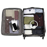 Travelpro TourGo 20" and 25" Softside Spinner Luggage Set, Black