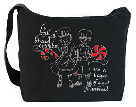 Dancing Participle Hansel and Gretel Embroidered Sling Bag