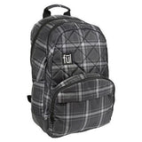 FUL Gala Backpack (Black/Grey Plaid)