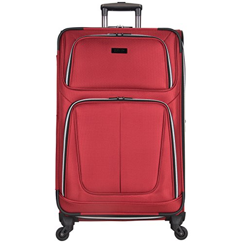 Kenneth Cole Reaction Lincoln Square 28" 1680D Polyester Expandable 4-Wheel Upright Pullman, Red