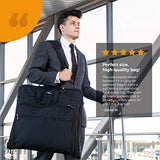 Prottoni 44-Inch Suit Carrier For Travel - Garment Suitcase With Toiletry Bag (Black + Clear Toiletry Bag, 44")