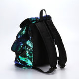 Women Teen Girls Bling Sequins Backpack Purse Drawstring Shoulder Bag Casual School Bag Travel