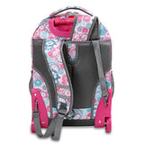 J World New York Sunrise Rolling Backpack, Blue Raspberry, One Size