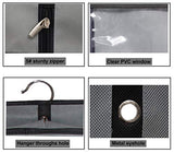 MISSLO 43" Gusseted Travel Garment Bag with Accessories Zipper Pocket, Hanging Garment Cover for Suits Jackets Coats, Grey