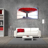 SCOCICI1588 Wall Art Scenery Oil Painting Vector Background with Decorative Dotted Circles Print