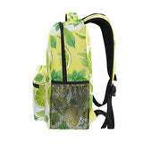 Backpack Travel Lemon Cartoon School Bookbags Shoulder Laptop Daypack College Bag for Womens Mens