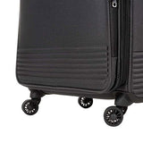 Cloe Checked Large 28 inch Luggage with 360º-spinner wheels in Black Color