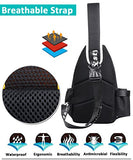 Mens Womens Luminous Sling Bag with USB Charging Port