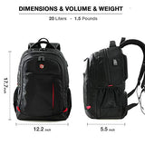 Laptop Backpack, Travel Waterproof Computer Bag for Women Men, Anti-Theft High School College