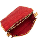 Sharo Leather Bags Computer Messenger Bag (Orange-Yellow)