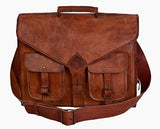 Vintage Crafts Abb 18 Inch Vintage Handmade Leather Messenger Bag For Laptop Briefcase Satchel Bag