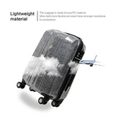 Carry On Luggage 20 Inch Lightweight Hardside with Spinner Wheels Pure PC Built-in TSA Lock Travel Small Cabin Rolling Trolley Case Suitcase