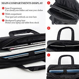 17 Inch Laptop Bag, Travel Briefcase With Organizer, Expandable Large Hybrid Shoulder Bag, Water