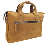 Vagabond Traveler 15" Cowhide Oil Tanned Leather Messenger Bag L12. Distress