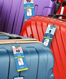 GreatShield Luggage Tags, Weatherproof Zip Seal & Steel Loops for Royal Caribbean and Celebrity Cruise (8 Pack)