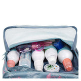 Hanging Travel Toiletry Bag Cosmetic Make up Organizer for Women and Girls Waterproof (A-Flamingo)