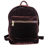 Aimee Kestenberg Woodside Velvet Backpack - Mahogany