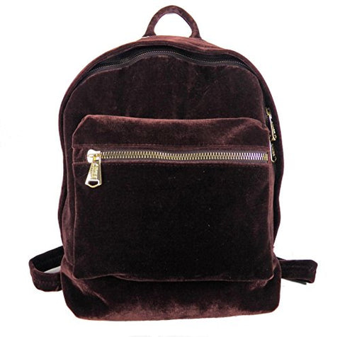Aimee Kestenberg Woodside Velvet Backpack - Mahogany