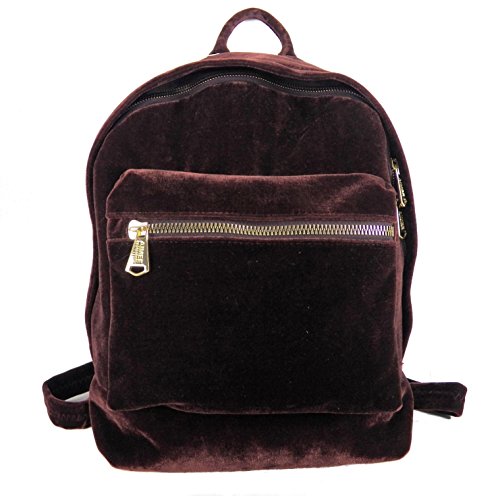 Aimee Kestenberg Woodside Velvet Backpack - Mahogany