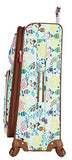 Lily Bloom Luggage Large Expandable Design Pattern Suitcase With Spinner Wheels For Woman (Aquarium