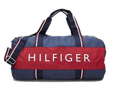 Tommy Hilfiger Harbor Point Nylon Duffle, Navy, Red, White