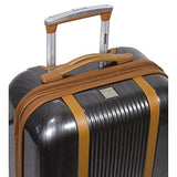 Dejuno Monroe 3-Piece Hardside Spinner Tsa Combination Lock Luggage Set, Black