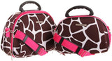 Rockland Luggage Rockland 2 Piece Cosmetic Set, Pink Giraffe, One Size