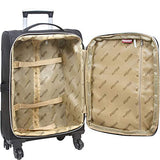 Dejuno Aria Softsided Lightweight 3-Piece Spinner Luggage Set-Pink