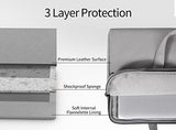15.6 Inch Premium Leather Laptop Sleeve Case Bag for Acer Predator/Aspire E 15, Samsung Notebook