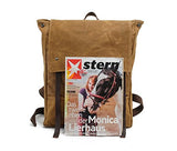 New, retro, trend, personality, oil wax waterproof, canvas bag, travel backpack, B0034