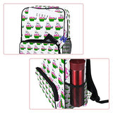 LORVIES Cupcake Unicorn School Bag for Student Bookbag Women Travel Backpack Casual Daypack Travel Hiking Camping