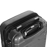 Olympia Nema 22" Exp. Carry-on Spinner, Black