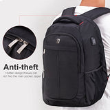 Laptop Backpack, Sosoon Business Bags With Usb Charging Port Anti-Theft Water Resistant Polyester
