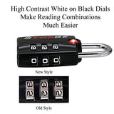 Forge Tsa Lock 6 Pack - Open Alert Indicator, Easy Read Dials, Alloy Body