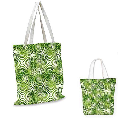 Abstract canvas messenger bag Circular Round Shaped Inner Geometric Eco Wavelength Illustration