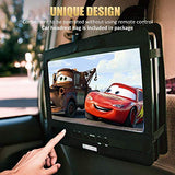 HD JUNTUNKOR 12.5" Portable DVD Player with 5 Hrs Rechargeable Battery, Unique Design for Dual Use Purpose, 10.1" HD Swivel Screen, Car Headrest Case, Remote Control, Car Charger, USB/SD Card Reader