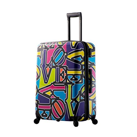 Mia Toro Love Collection Hard Side 28 Inch Spinner, LCP, Purple