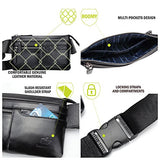 Bison Denim Classic Leather Waist Pack Fanny Pack Shoulder Backpack Sport Pouch Travel Hiking Bum