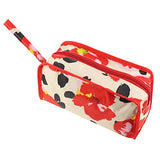 Zodaca Travel Toiletries Bag, Red Garde Poppy Print