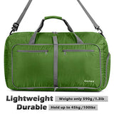 Gonex 80L Packable Travel Duffle Bag, Large Lightweight Luggage Duffel (Green)
