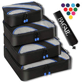 4 Set Packing Cubes,Travel Luggage Packing Organizers with Laundry Bag