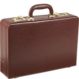 AmeriLeather Expandable Executive Faux Leather Attache Case (Wine)