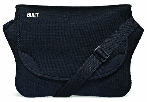BUILT Bowery Neoprene 11- to 13-Inch Laptop Messenger Bag, Black